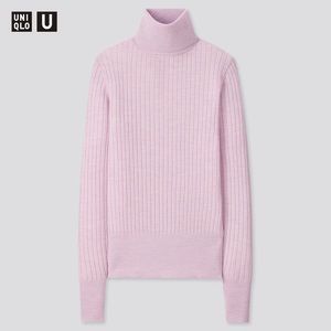 Uniqlo U Extra Fine Merino Ribbed Turtleneck Sweater NWT